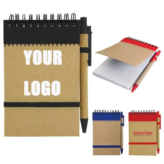 Recycled Jotter Pads with Pen 60 Sheets