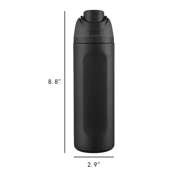 16 Oz Insulated Stainless Steel Water Bottle with Straw