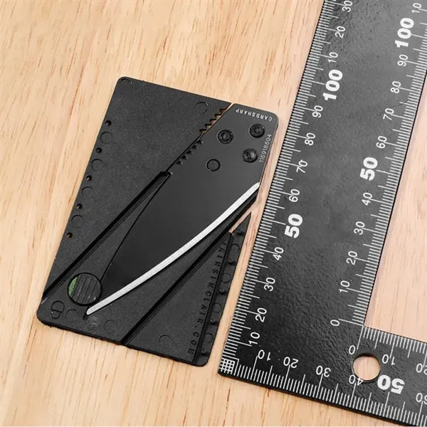 Foldable Versatile Waterproof Credit Card Shaped Fruit Knife