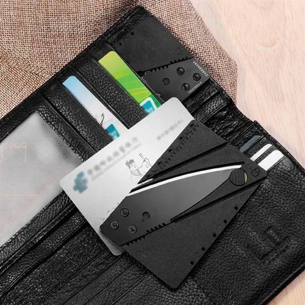 Foldable Versatile Waterproof Credit Card Shaped Fruit Knife