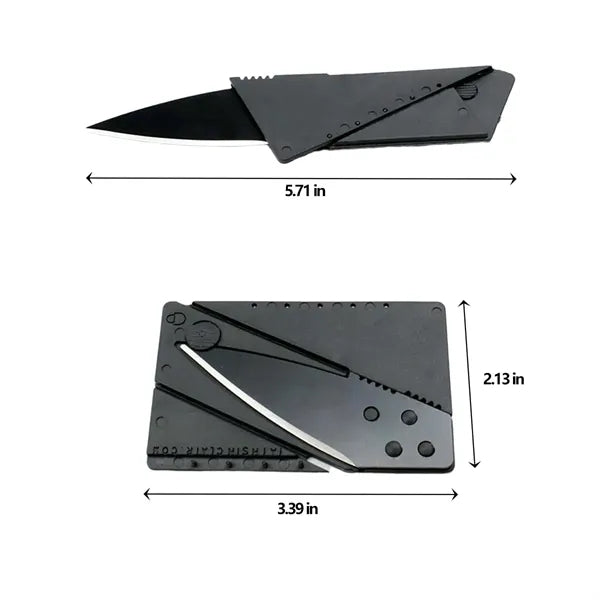 Foldable Versatile Waterproof Credit Card Shaped Fruit Knife