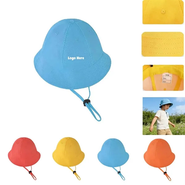 Kids Bucket Hat with Adjustable Chin Strap