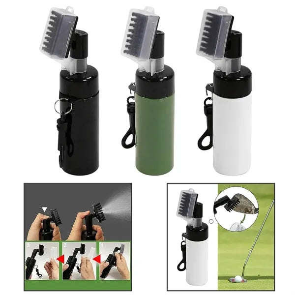 Golf Club Cleaning Brush with Built-In Water Dispenser