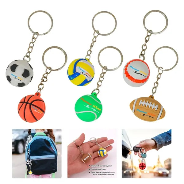 Creative Simulation Sports Ball Football Keychain Pendant