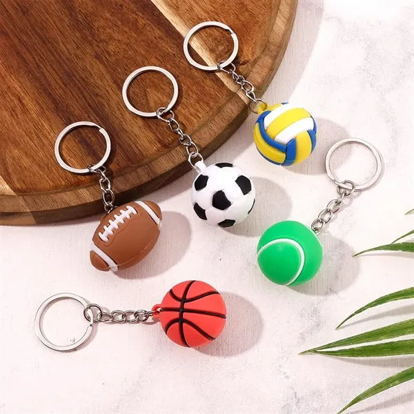 Creative Simulation Sports Ball Football Keychain Pendant