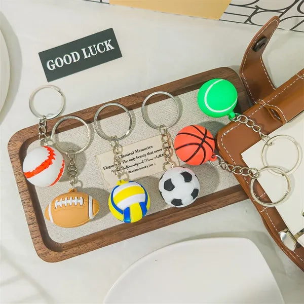 Creative Simulation Sports Ball Football Keychain Pendant
