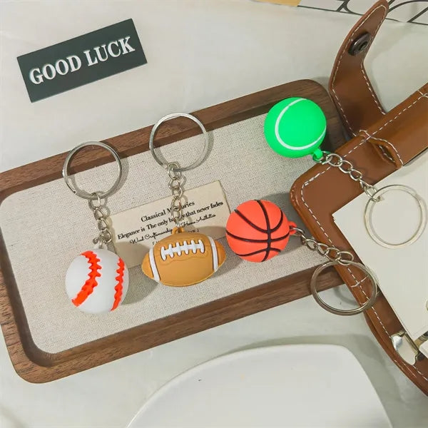 Creative Simulation Sports Ball Football Keychain Pendant