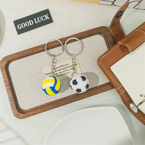 Creative Simulation Sports Ball Football Keychain Pendant