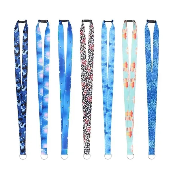 3/4 " Polyester Key Lanyard W/ Safety Breakaway Buckle