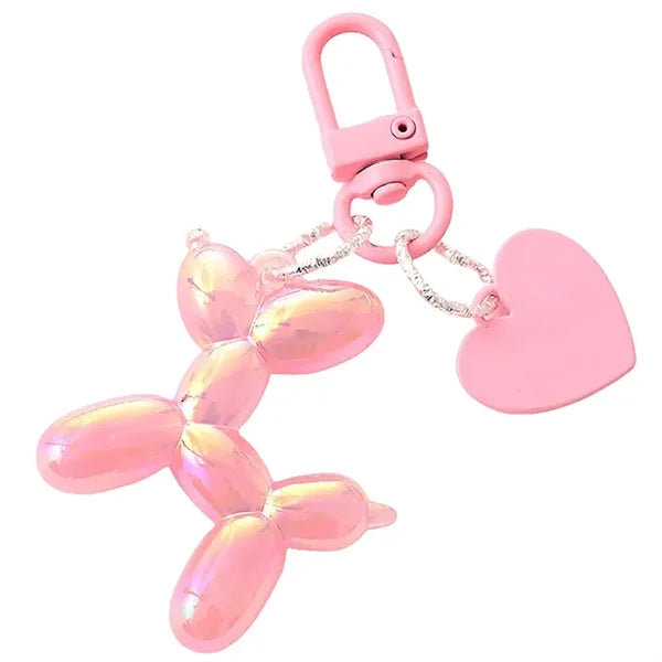 Balloon Dog Pendant Keychain
