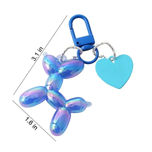 Balloon Dog Pendant Keychain