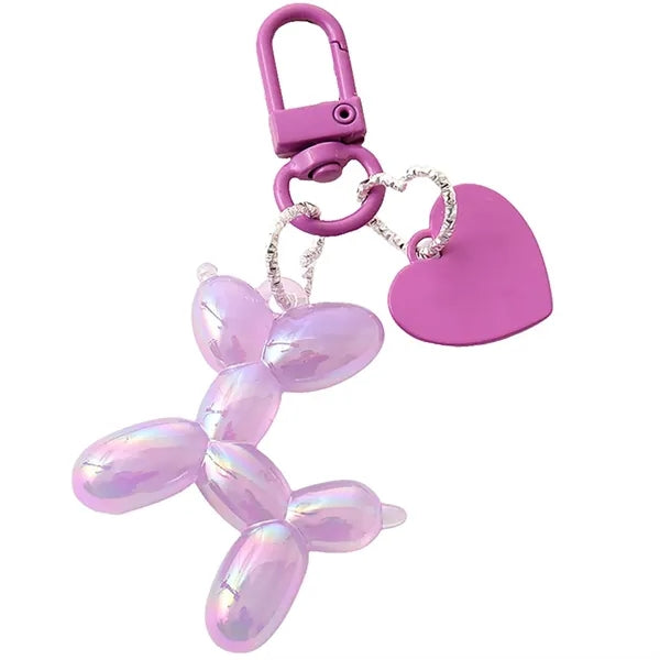 Balloon Dog Pendant Keychain