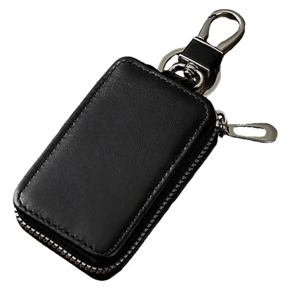 Universal PU Leather Zipper Car Key Pouch