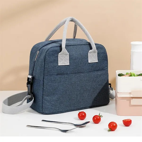 Large Capacity Portable Enforced Handle Lunch Cooler Bag