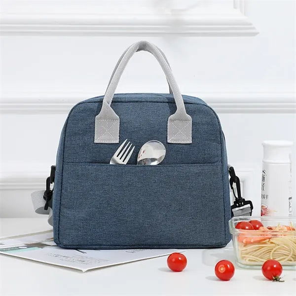 Large Capacity Portable Enforced Handle Lunch Cooler Bag