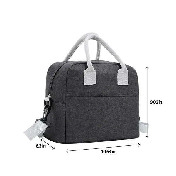 Large Capacity Portable Enforced Handle Lunch Cooler Bag