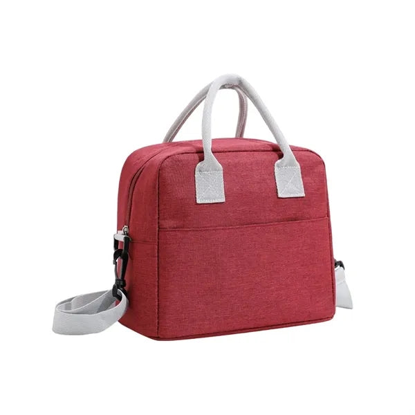 Large Capacity Portable Enforced Handle Lunch Cooler Bag