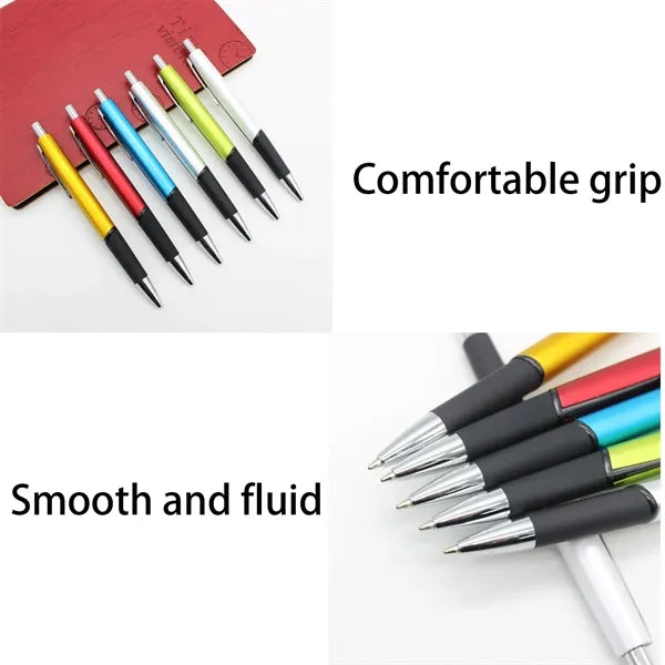 Durable Plastic Push Button Ballpoint Pen