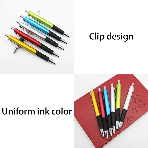 Durable Plastic Push Button Ballpoint Pen