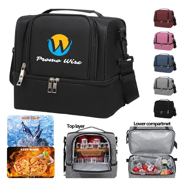 Double Layer Portable Large Capacity Crossbody Ice Pack