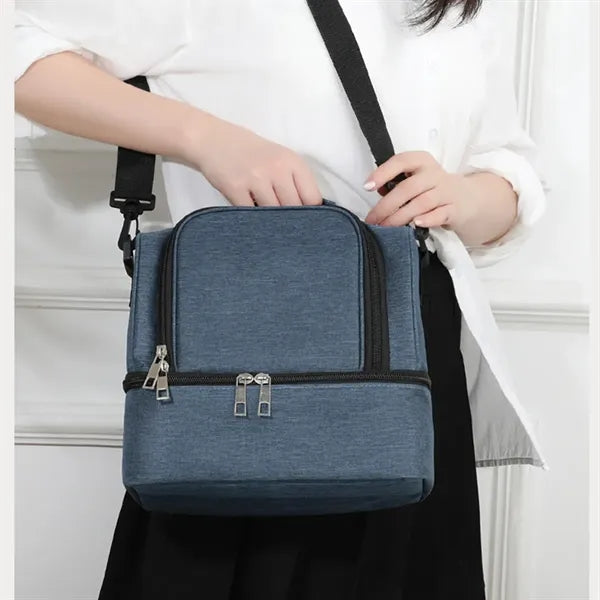 Double Layer Portable Large Capacity Crossbody Ice Pack