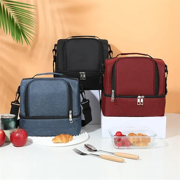 Double Layer Portable Large Capacity Crossbody Ice Pack