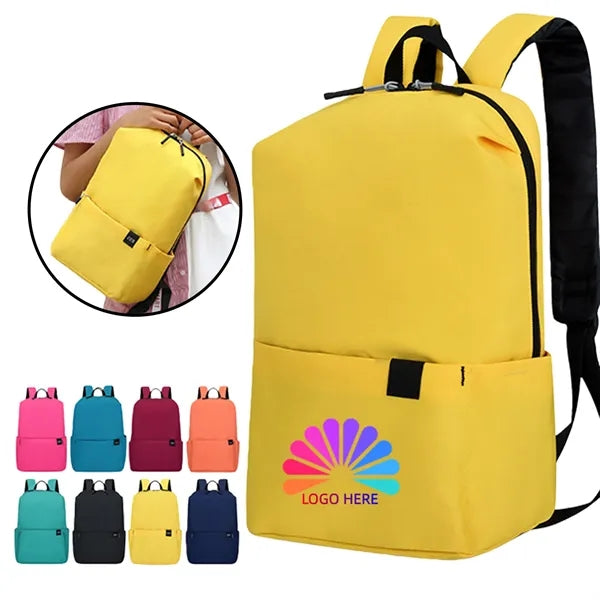 Minimalist Solid Color Backpack