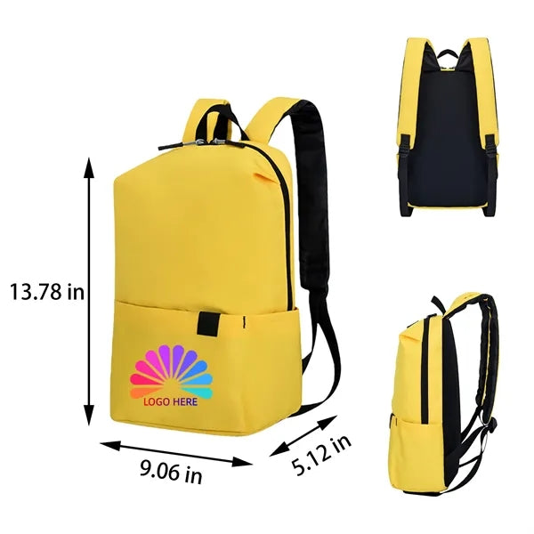 Minimalist Solid Color Backpack