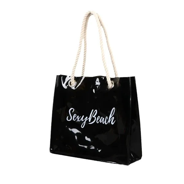 Clear Beach Tote Bag Transparent Plastic PVC