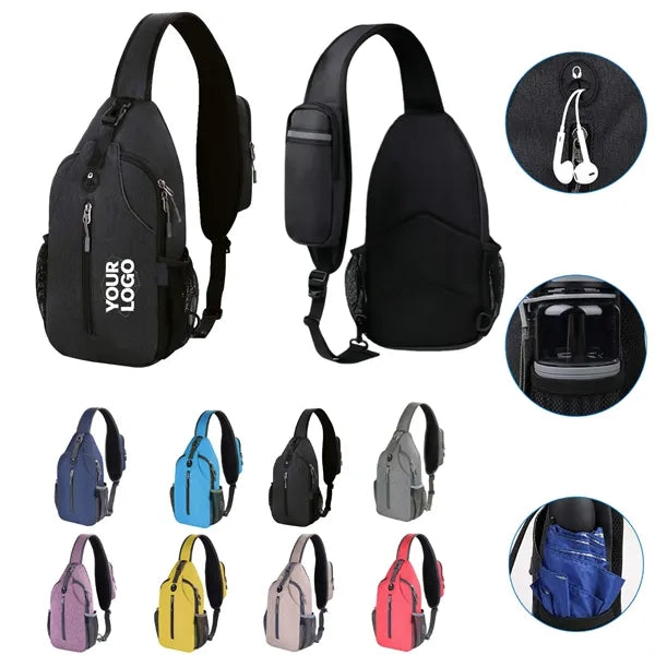 Waterproof Nylon Sling Bag Crossbody Chest