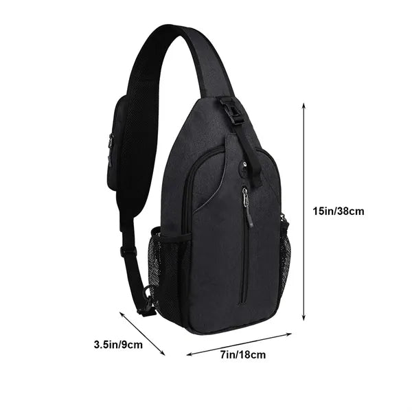 Waterproof Nylon Sling Bag Crossbody Chest