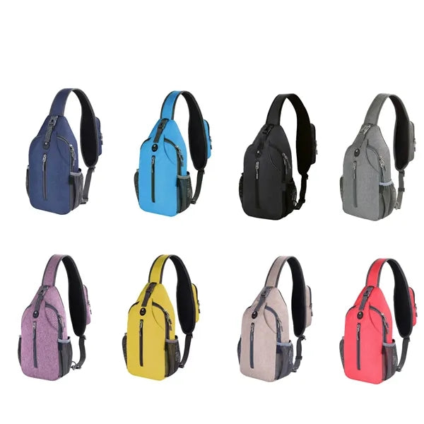 Waterproof Nylon Sling Bag Crossbody Chest