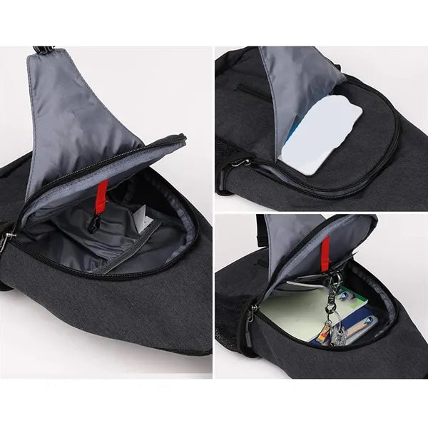 Waterproof Nylon Sling Bag Crossbody Chest