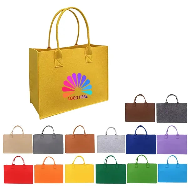 Large Capacity Handheld Shopping Felt Bag