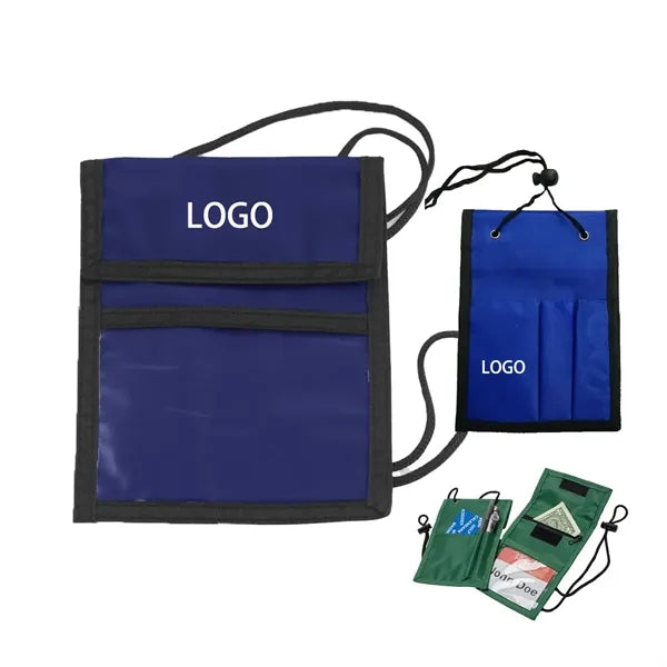 Name Badge Holder Multi-Pocket Credential Wallet