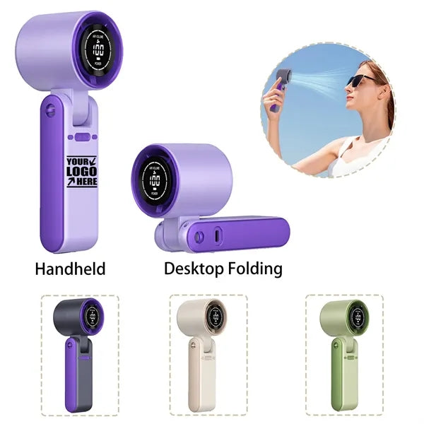 Portable Handheld Fan USB Rechargeable Quiet Cooling