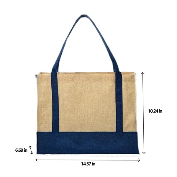 Eco-Friendly Canvas Bottom Stitching Linen Tote Bag