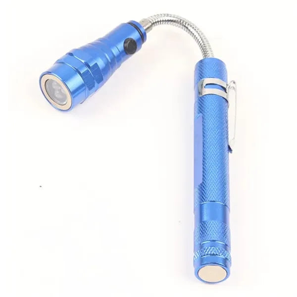 Magnetic Pickup Tool With Telescoping Flashlight