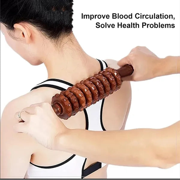 Wooden Muscle Relief Roller