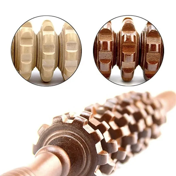 Wooden Muscle Relief Roller
