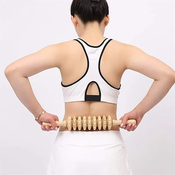 Wooden Muscle Relief Roller