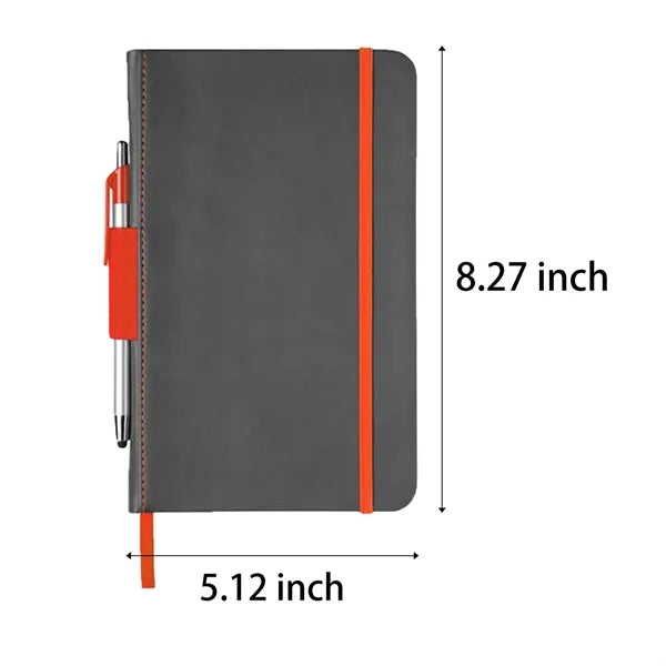 Small Pocket Sized Notebook with Pen Holder And Gelpen