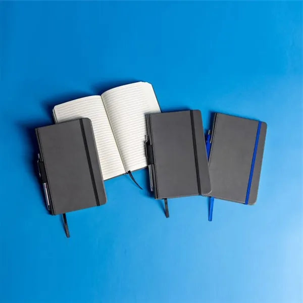 Small Pocket Sized Notebook with Pen Holder And Gelpen