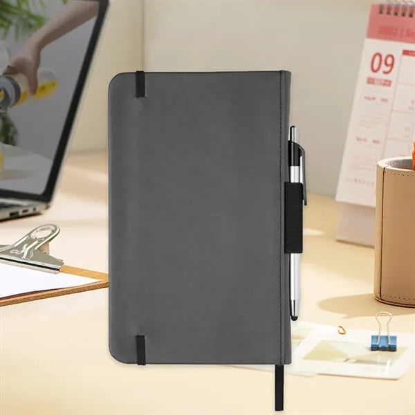 Small Pocket Sized Notebook with Pen Holder And Gelpen