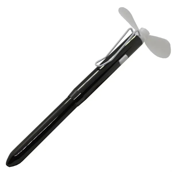 2 in 1 Metal Hand Pocket Twisting Ballpoint Pen with Fan