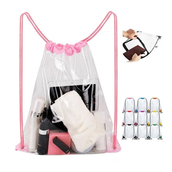 Clear Stadium Drawstring Backpack
