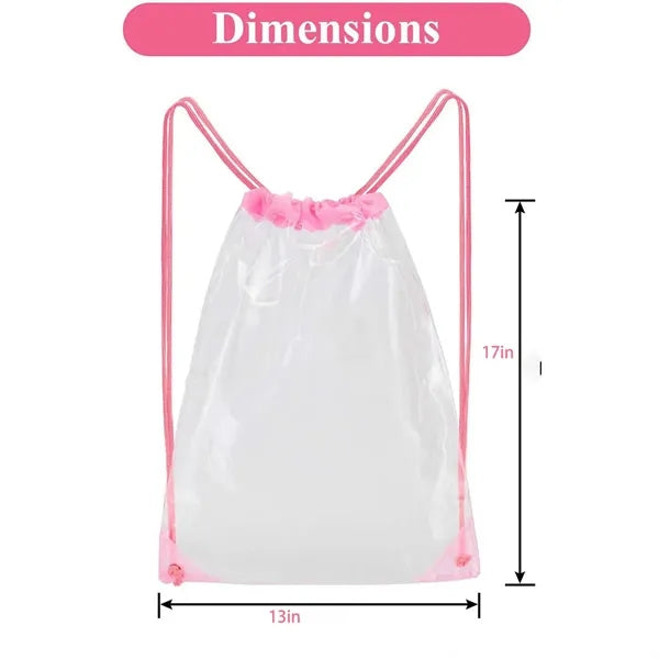 Clear Stadium Drawstring Backpack