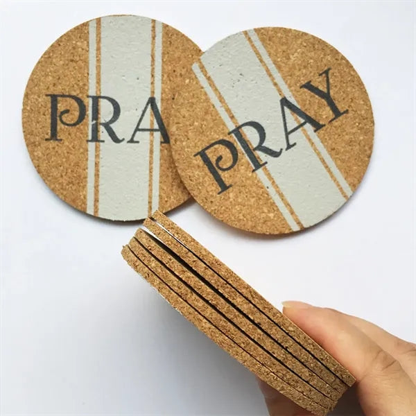 Eco-Friendly Cork Non-Slip Anti-Scalding Round Coaster