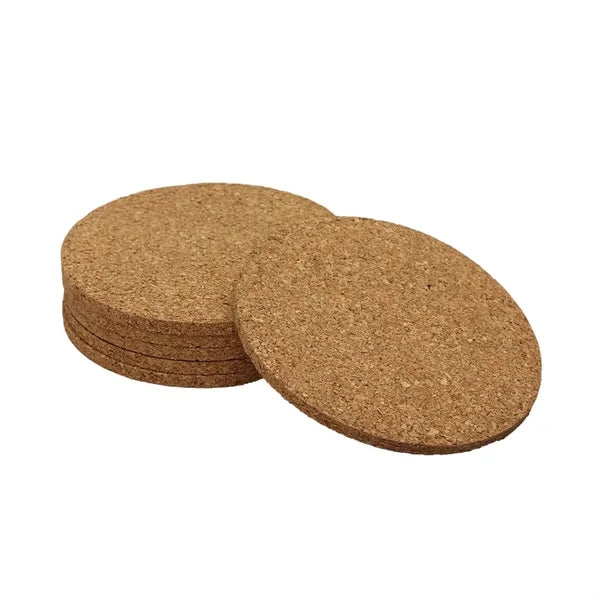 Eco-Friendly Cork Non-Slip Anti-Scalding Round Coaster