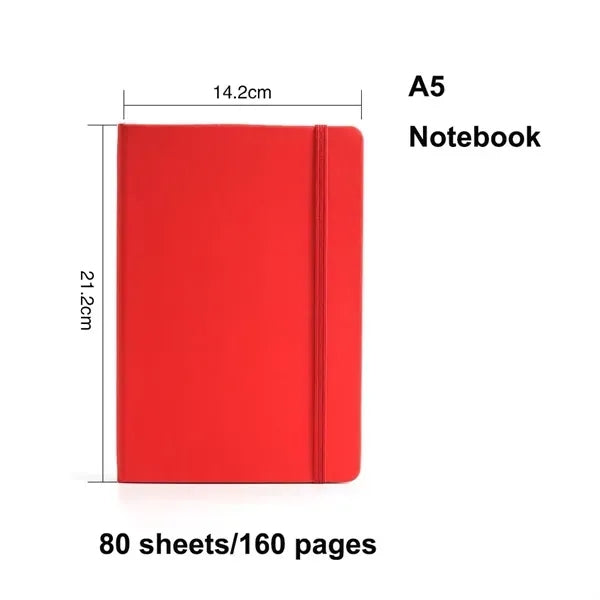 A5 Lined Journal Notebook with Lay-Flat Binding (160 Pages)